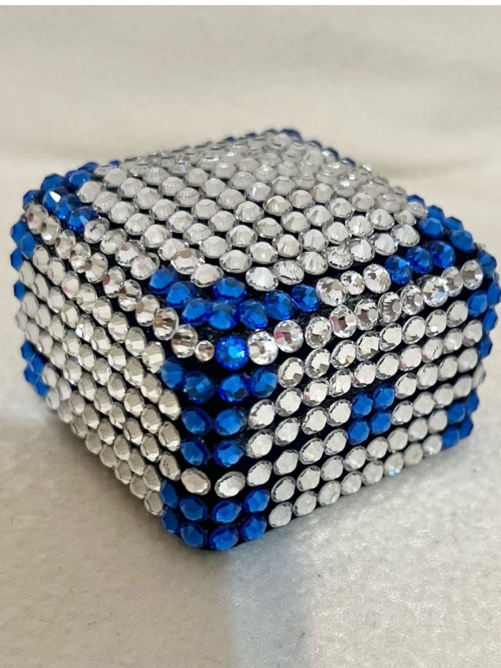 Handmade Embellished Earrings Jewelry Box NWT